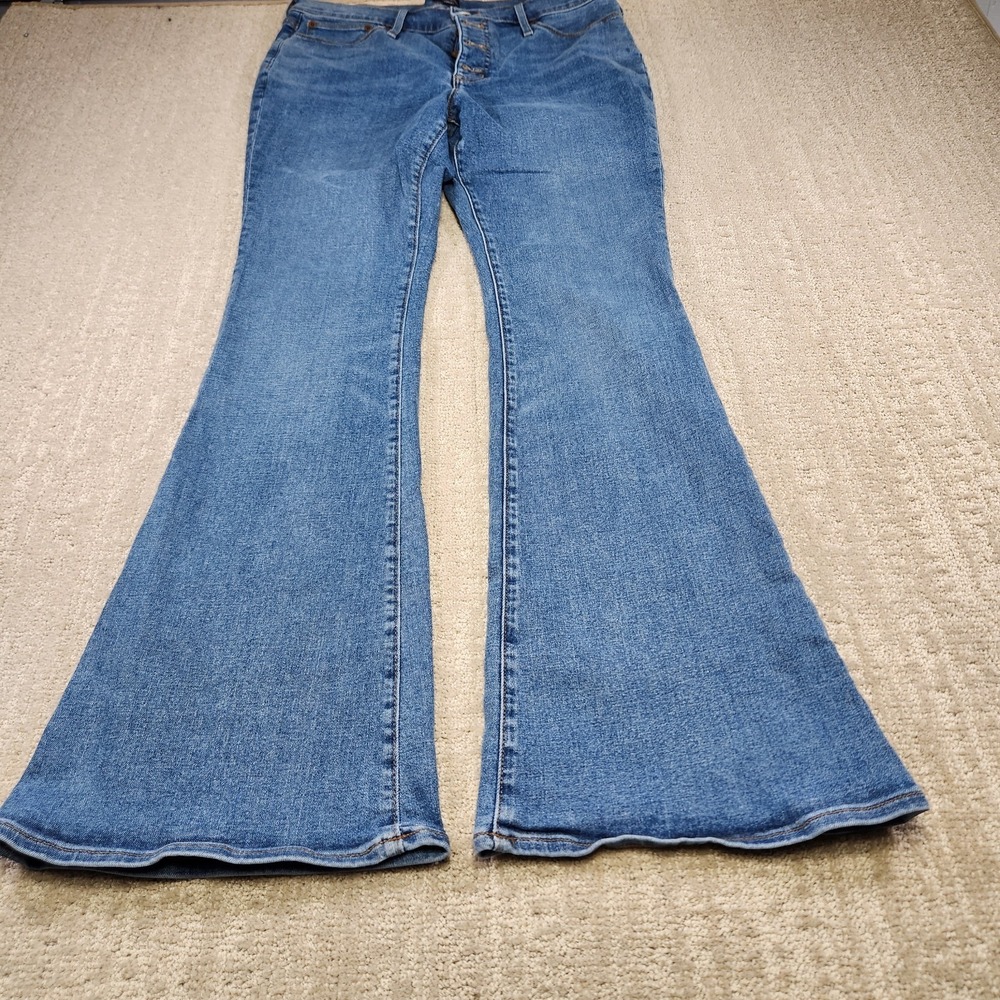J Crew Jeans Women‎ 29 Full Length Flare Leg Stretch Denim Cowgirl Rodeo Boho